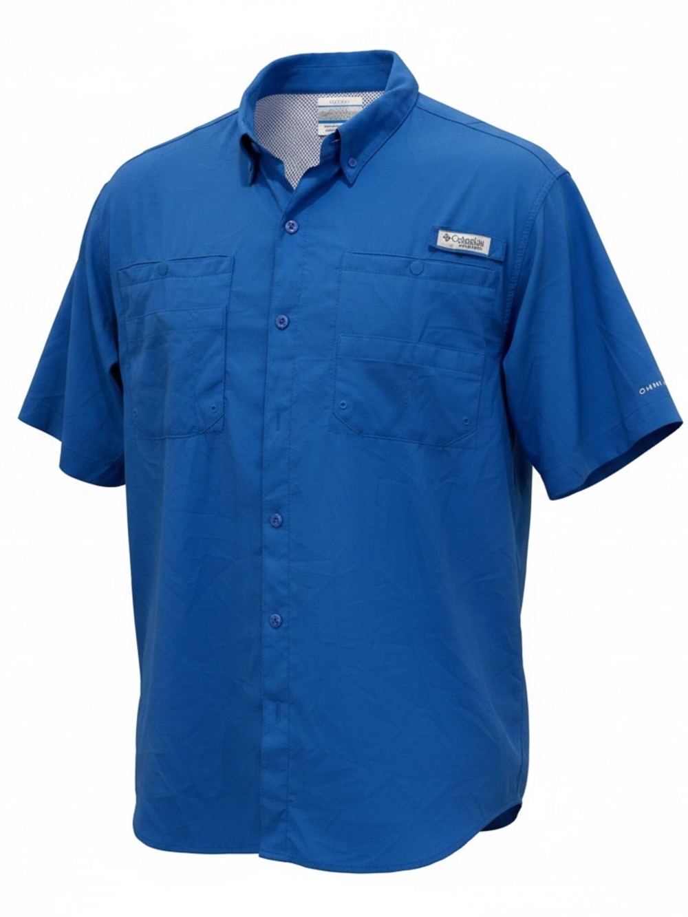Columbia Short Sleeve Fishing Shirt - Blue